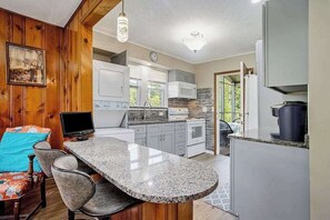 Fridge, microwave, oven, stovetop - Enchanting dog-friendly home w/ grill, firepit, full kitchen, & washer/dryer (Union Pier)