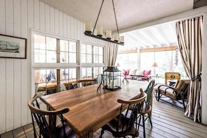 Dining - Secluded, charming home with in-ground pool, hot tub, firepit & high-speed WiFi (Union Pier)