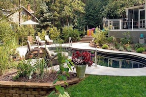 Pool - Secluded, charming home with in-ground pool, hot tub, firepit & high-speed WiFi (Union Pier)