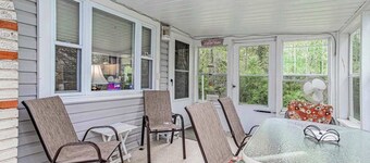 Charming home with sunroom, large yard, full kitchen, & washer/dryer