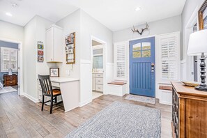 Interior - Lakeview home with beach access, private pickleball court, firepits & fireplace (South Haven)