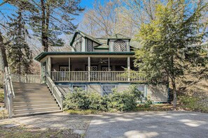 Exterior - Calming Cottage on the River W/ Furnished Porch, Lofted Layout & Ideal Location (Saugatuck)