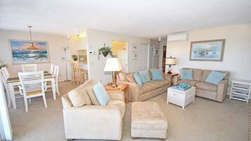 TV, fireplace, DVD player, offices