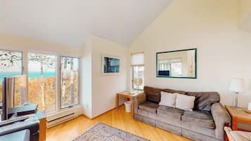 TV, fireplace, DVD player