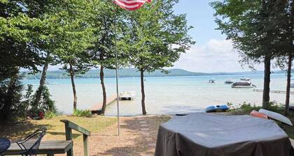 Glen Lake Home w/private beach frontage and dock