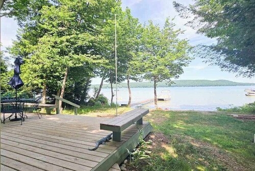 Glen Lake Home w/private beach frontage and dock