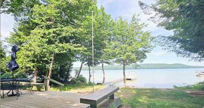 Glen Lake Home w/private beach frontage and dock