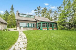 Exterior - Lakefront home with Platte Lake views - private dock, kayaks & paddleboards (Beulah)