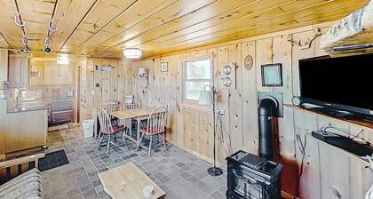 Rustic getaway on Crystal Lake w/ firepit, guest house & private dock
