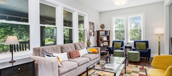 Family Home with Porch & Deck, Private Hot Tub, Firepit, & Fast WiFi - 1 Dog OK