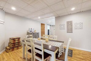 Dining - Spacious Home Near South Beach, w/ a Pool, Hot Tub, Game Room, & Fenced in Yard (South Haven)