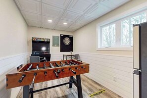 Games room - Spacious Home Near South Beach, w/ a Pool, Hot Tub, Game Room, & Fenced in Yard (South Haven)