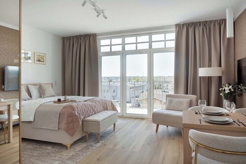 Unique Studio Apartments with Balconies | A Place to Work