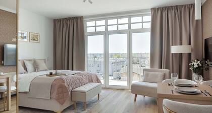 Unique Studio Apartments with Balconies | A Place to Work