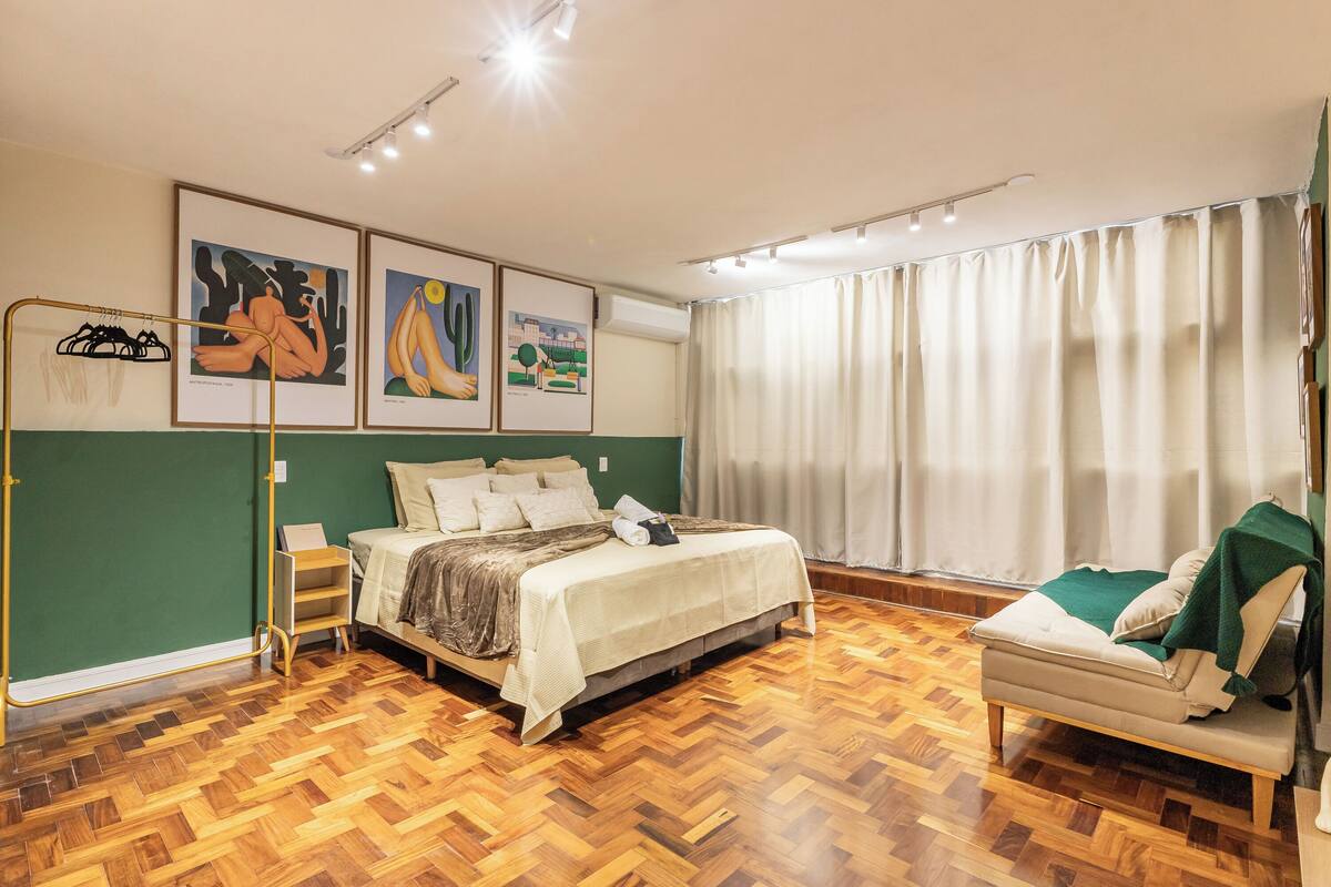 Apartment | Busa memori, seterika/papan seterika, katil bayi/kot (percuma) 