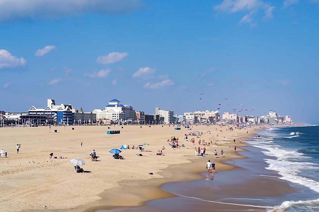 Vlak bij het strand