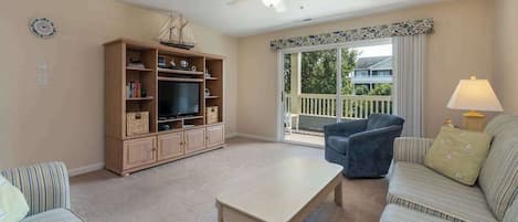 TV, DVD player, offices