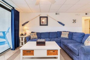 TV, DVD player, offices - Waterfront condo w/ a furnished balcony, tranquil view, & full kitchen (Ocean City)
