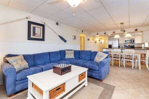 TV, DVD player, offices - Waterfront condo w/ a furnished balcony, tranquil view, & full kitchen (Ocean City)
