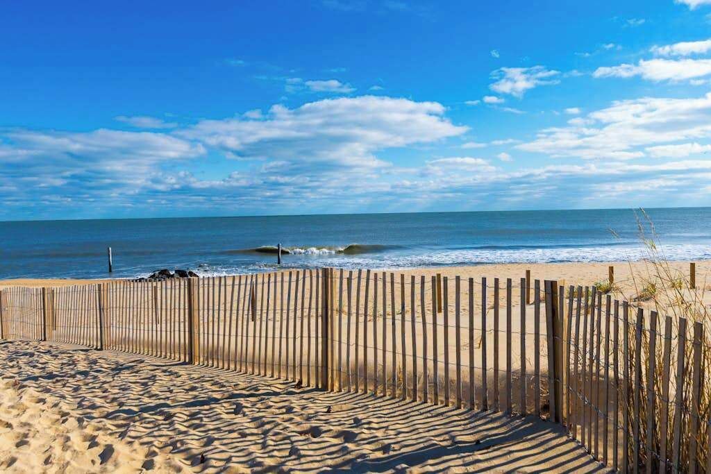 Vlak bij het strand