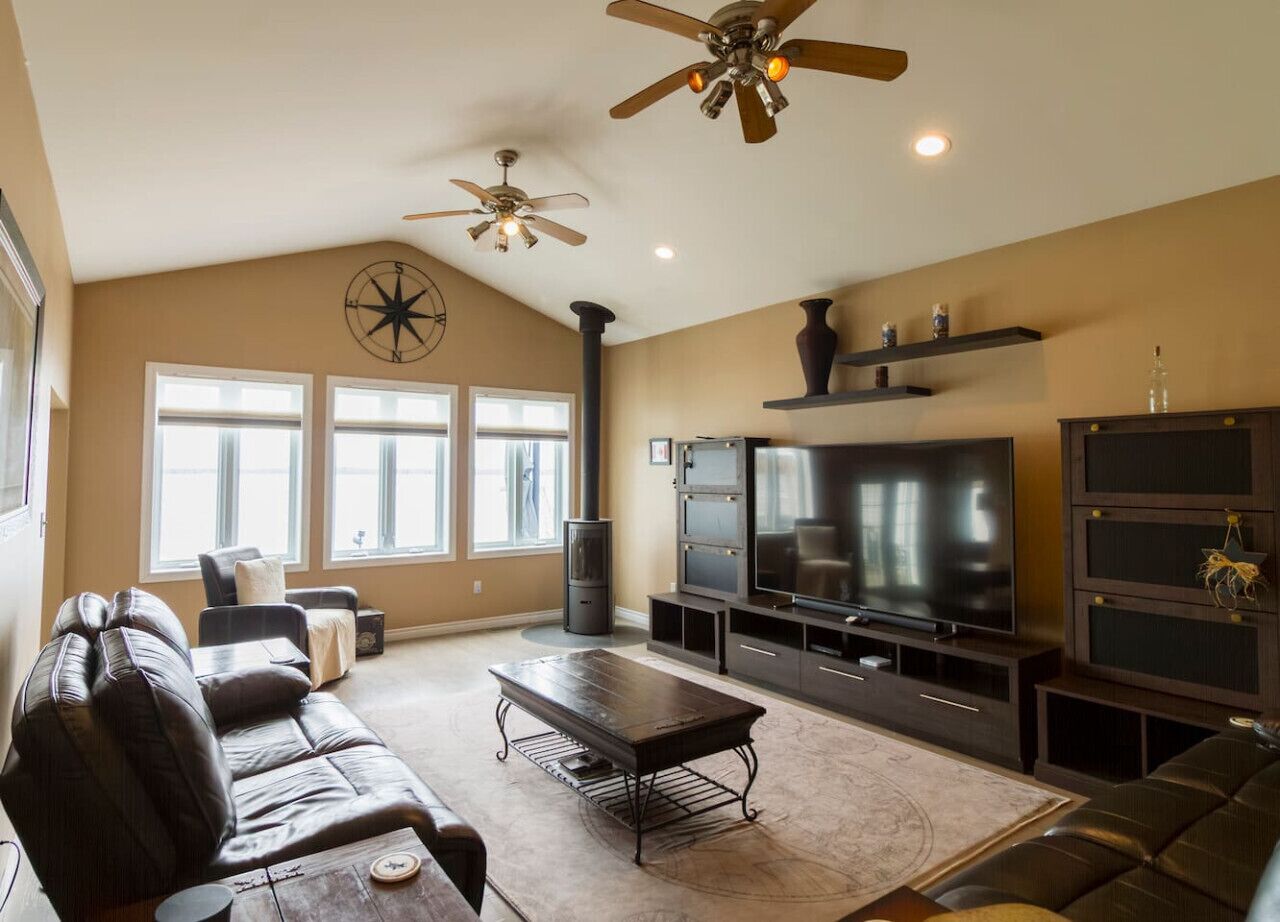 Smart TV, chimenea