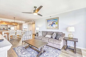 TV, offices - Beachfront Condo w/Water Views, Central AC, WiFi, Shared Pool - Next to Beach (Ocean City)