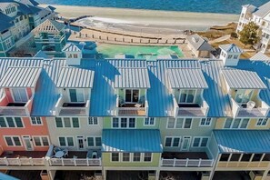 Exterior - Bay view townhome with multiple decks, pool & gym - walk to the beach (Ocean City)