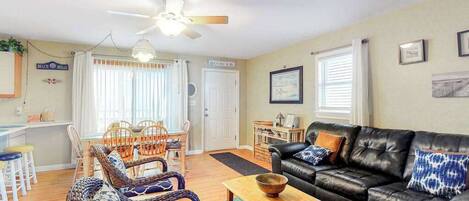 TV, DVD player, offices