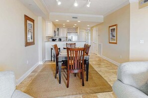 Interior - Updated condo in oceanfront building with side ocean view, pool, & gym (Ocean City)