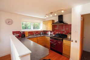 Microondas, horno, placa de cocina y lavavajillas