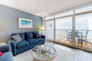 TV, DVD player, offices - Oceanfront Condo with Balcony, WiFi, AC, Laundry, TVs & Shared Outdoor Pool (Ocean City)