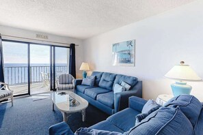 TV, DVD player, offices - Oceanfront Condo with a Balcony, AC, WiFi, Great Views & Shared Pools/Hot Tub (Ocean City)