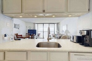 Interior - Oceanfront Condo with a Shaded Balcony, AC, WiFi, Laundry & Shared Pool (Ocean City)