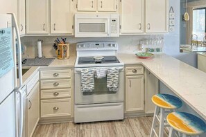 Fridge, microwave, oven, stovetop - Our Place At The Beach 202G (Ocean City)