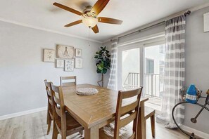 Dining - Second-Floor Condo 1 Block from the Beach w/ Balcony, AC, WiFi & Shared Pool (Ocean City)