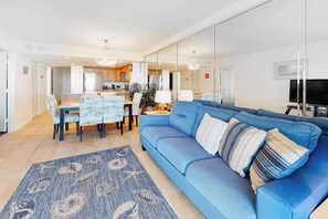 TV, DVD player, offices - Ocean-view condo with balcony, W/D, pools, saunas, tennis & gym (Ocean City)