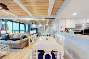 Interior - Spacious beach condo with balcony, beach views, pools, gym & AC (Ocean City)