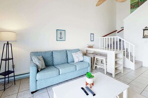 TV, DVD player, offices - Two-Level Bayfront Condo with Amazing Sunsets, Balcony, WiFi & Shared Pool (Ocean City)