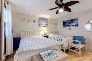 1 bedroom, iron/ironing board, Internet, bed sheets - Dreamy Coastal Home W/ Private Balcony, Water Views, Beach Access & Free WiFi (Ocean City)