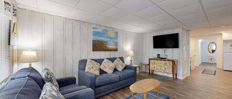 TV, DVD player, offices