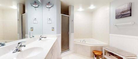Shower, towels