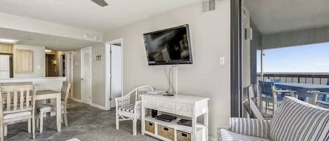 TV, DVD player, offices