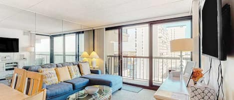 TV, DVD player, offices