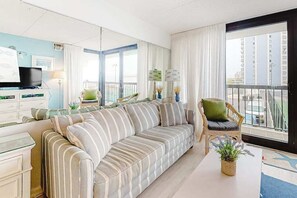 TV, DVD player, offices - Incredible condo with tennis court views, balcony, pools, game room & gym (Ocean City)