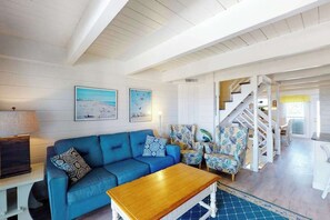 TV, DVD player, offices - Oceanfront Townhouse w/Private Balcony, Great Views, Washer/Dryer, Central AC (Ocean City)