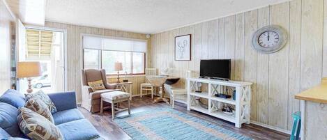 TV, DVD player, offices