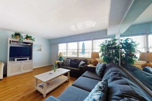 Télévision, lecteur de DVD, espaces bureaux