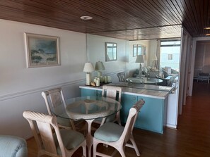 Dining - Oceanfront condo with balcony, AC, pool, & W/D (Ocean City)