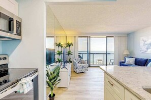 Interior - Captivating beachfront condo with balcony views, pools, gym & tennis court (Ocean City)