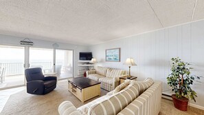 TV, DVD player, stereo, offices - Open & Well-Appointed Condo in Beachfront Location w/Shared Pool, Free WiFi (Ocean City)